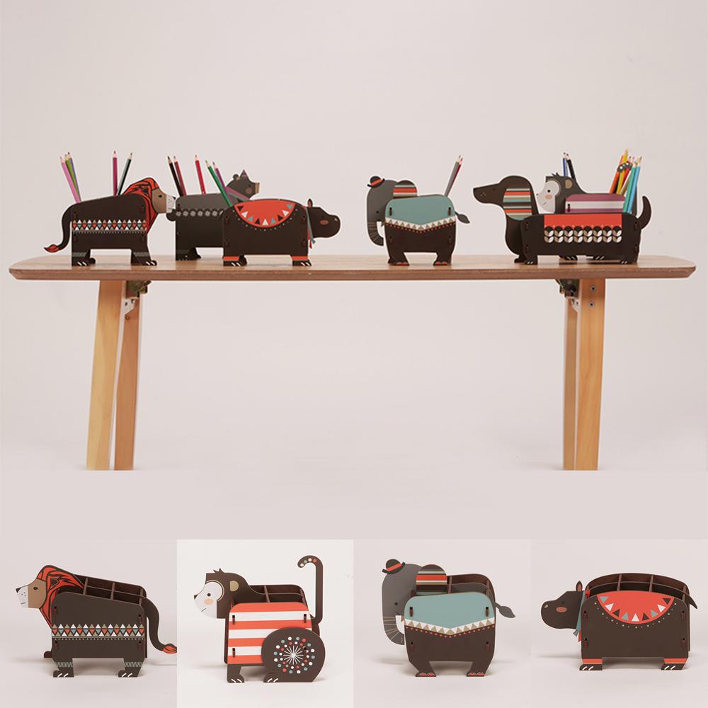 HIZOO Zoo Box Pencil Makeup Brush Pen Holder